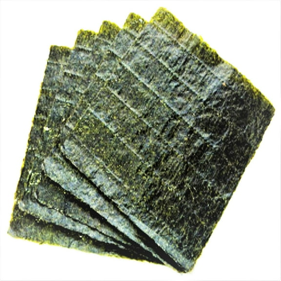 Aquatic Foods Nori 4" x 7.5" Seaweed Sheets, Perfect for Marines, Corals, DIY Food Making100ct
