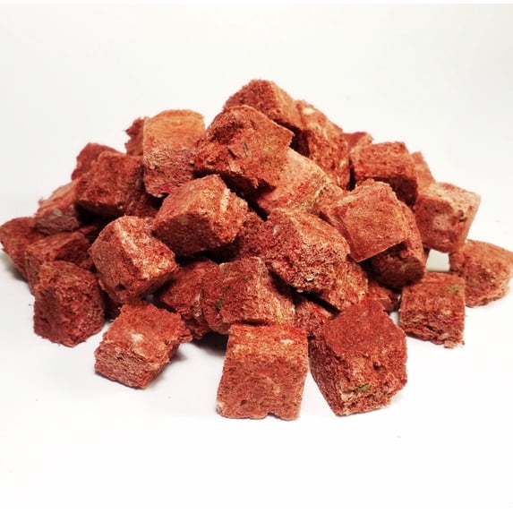 Aquatic Foods PRO MORE Enhanced Freeze Dried Beef Heart Mix to increase Discus, Cichlids, ALL Tropicals Girth, Size and Eggs...10gram