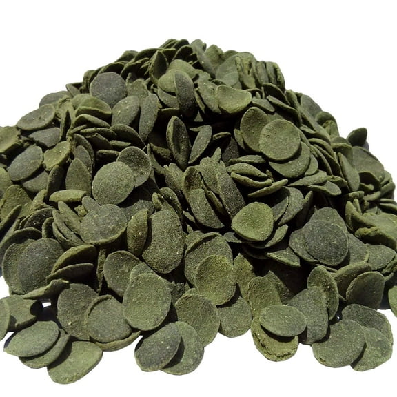 Aquatic Foods Wafers of Spirulina Algae, Algae Vegies, The Premium Pleco, Catfish, Bottom Fish Food - 1/2-lb AFI