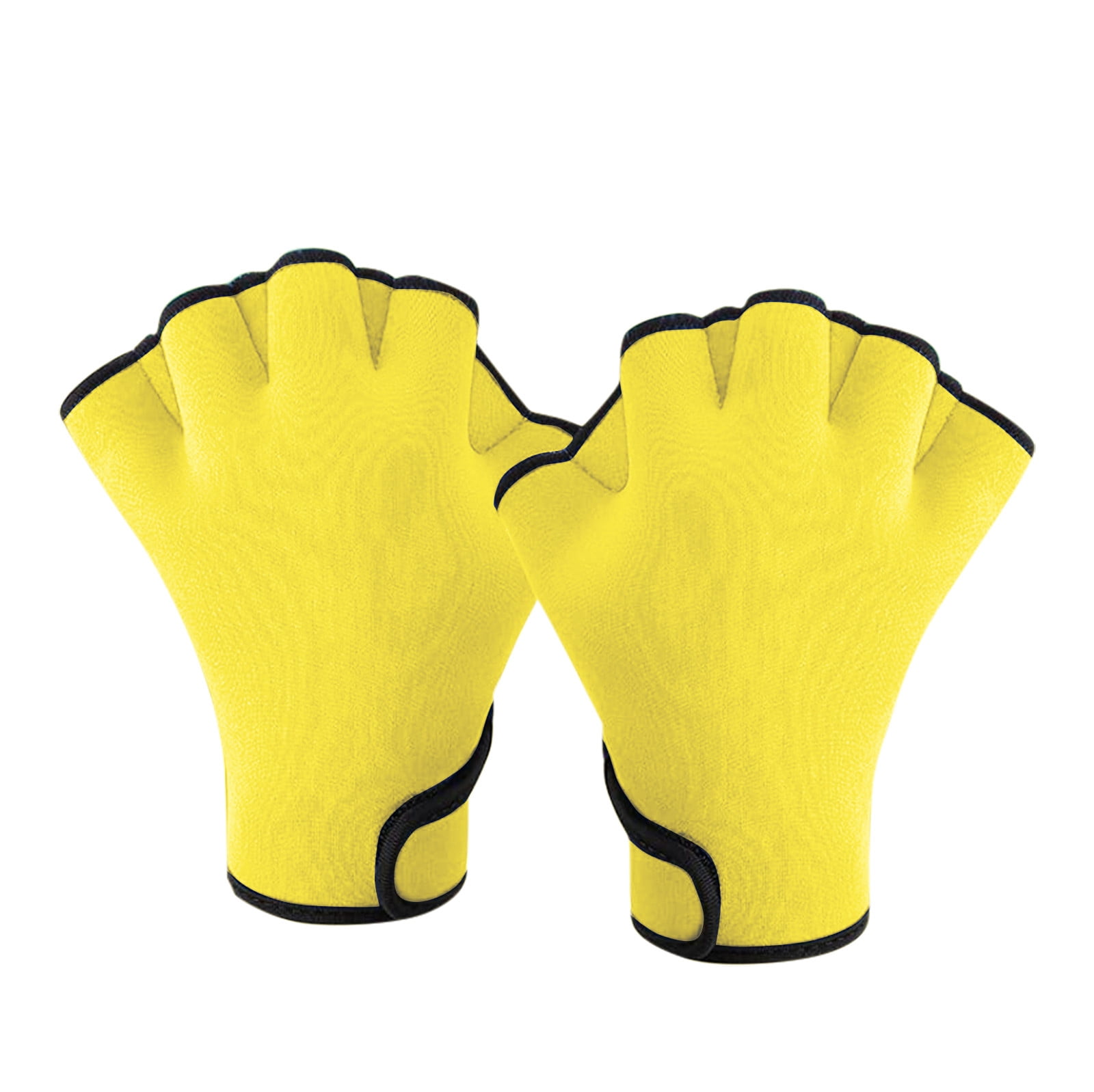 Aquatic Gloves For Helping Upper Body Resistance, Webbed Swim Gloves Well Stitching, No Fading Sizes For Adult L