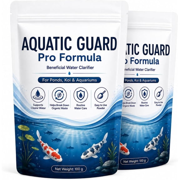 Aquatic Guard Pro Formula for Pond, Aquatic Care Powder for Koi Ponds, Fish Ponds & Aquariums, Water Gardens & Outdoor Fish Features, Routine Water Care Support