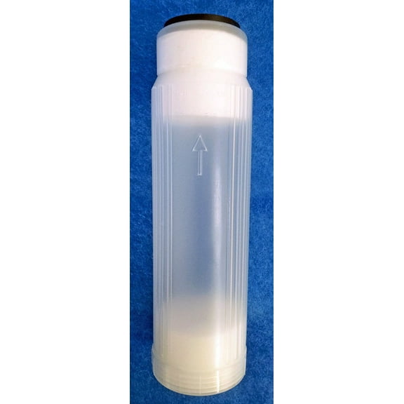 Aquatic Life 10" x 2.5" Clear Refillable Cartridge for DI Resin and Other Media