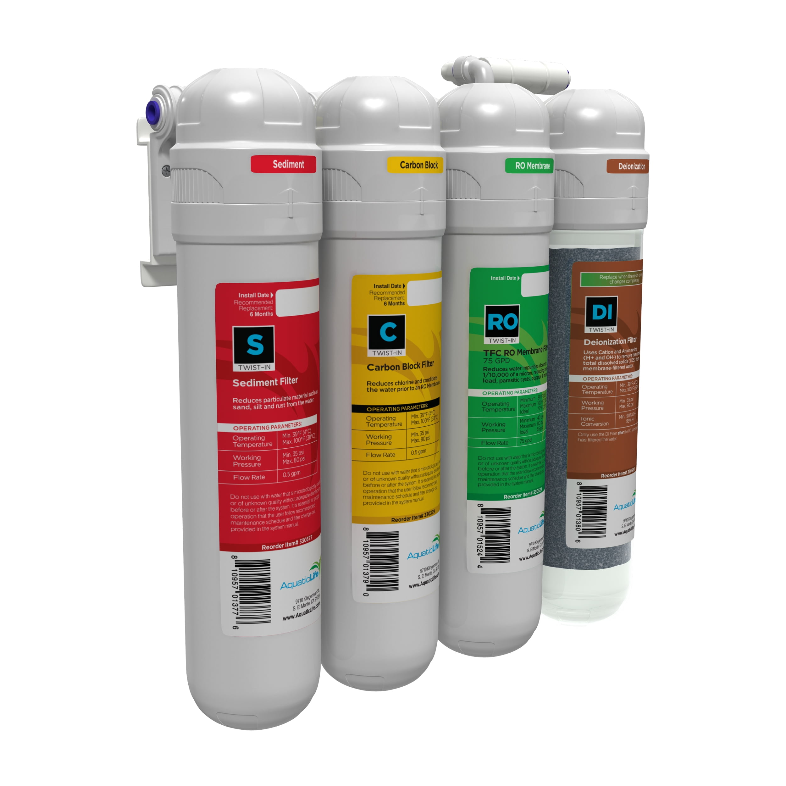 Aquatic Life 4-Stage Reverse Osmosis Water Filtration System