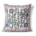 thumbnail image 1 of Aquatic Peacock Throw Pillow in Blue 16x16, 1 of 4