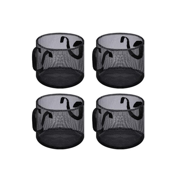 Aquatic Plant Basket with Handles, Mesh Pond Planter Pot for Water Lilies, Lotus, and Bog Plants, Water Garden Landscaping Supplies for Backyard Ponds and Decor B