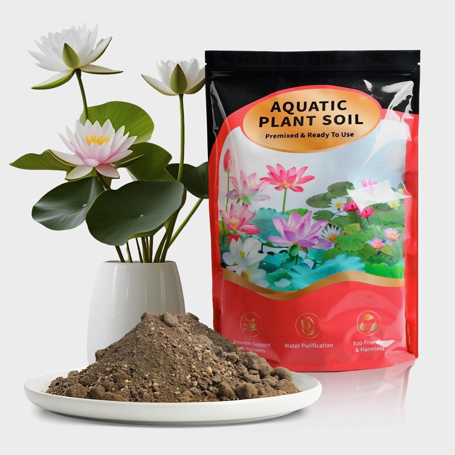 Aquatic Plant Soil for Lotus & Pond Plants/Aquaquarium Substrate 3.3 ...