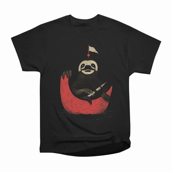 Aquatic Sloth T-Shirt Tee Gift For Him Merch For Her Apparel For Friend ...