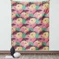 thumbnail image 1 of Aquatic Tapestry, Cute Dolphins Underwater Bubbles Colorful Ocean Sea Illustration, Wall Hanging for Bedroom Living Room Dorm Decor, 40W X 60L Inches, Jade Green Dried Rose Pink, by Ambesonne, 1 of 5
