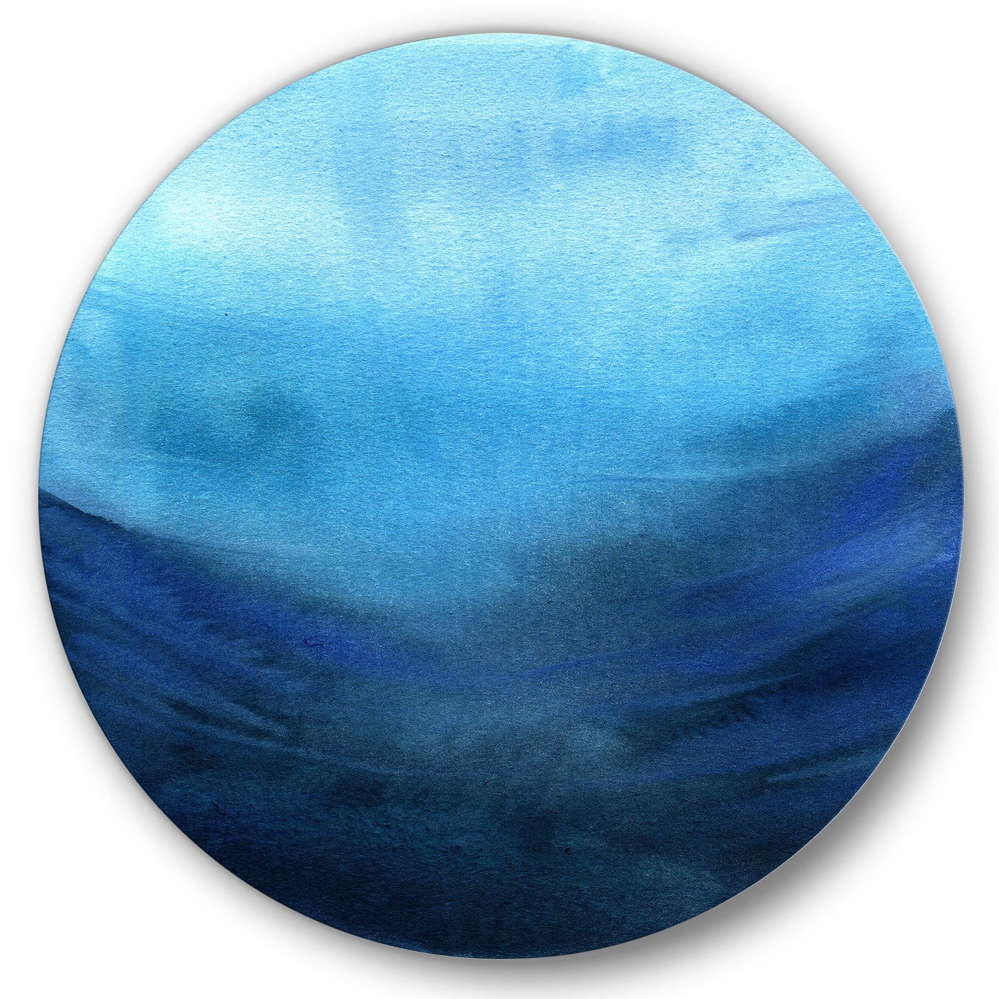 Aquatic Underwater Compostion 11 in x 11 in Painting Art Prints, by Designart