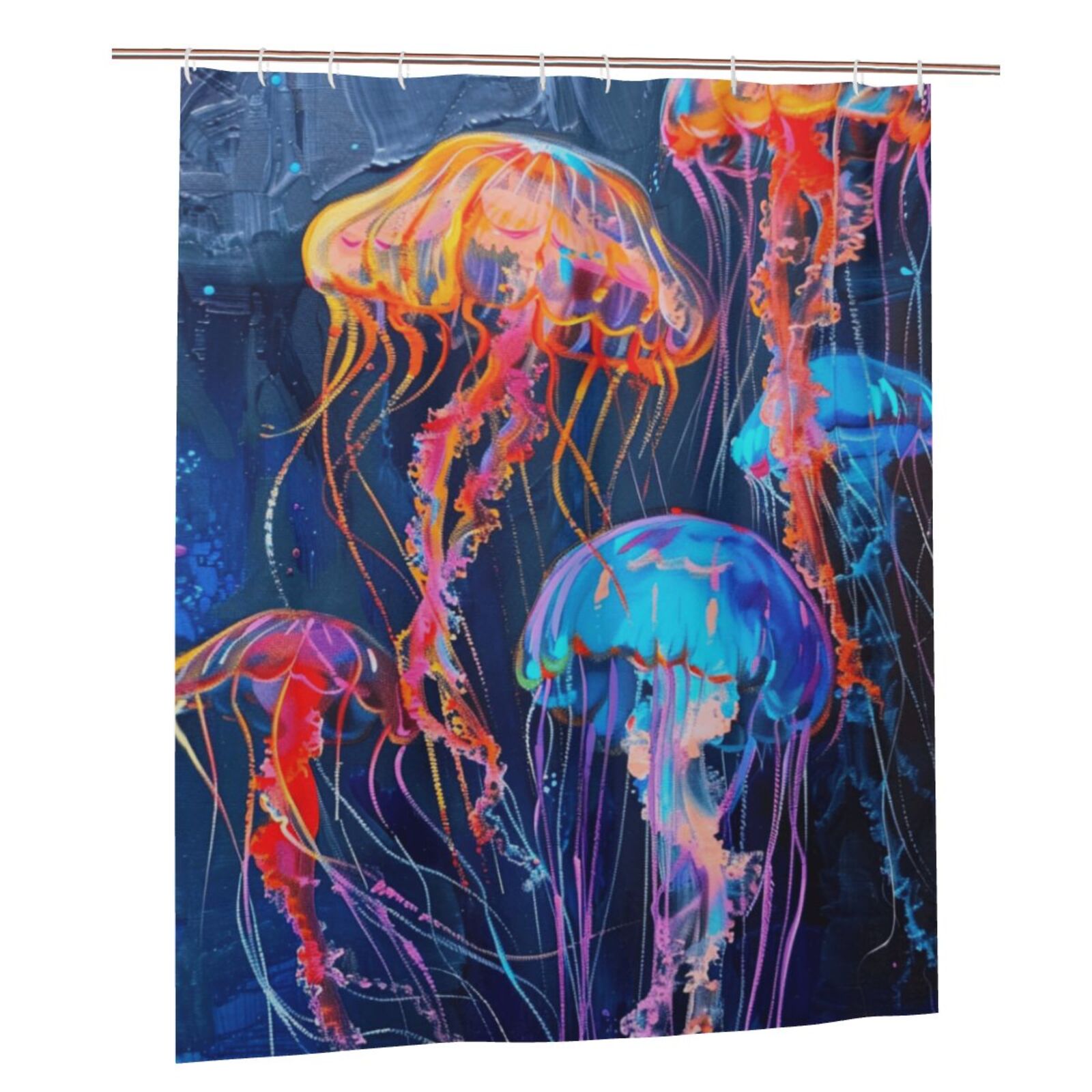 Aquatic animal closeup Shower Curtain Waterproof Shower Curtains for