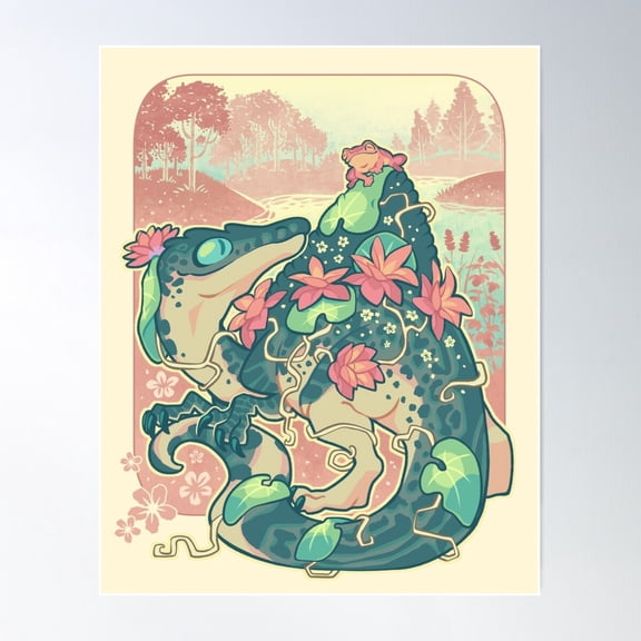 Aquatic buddies Poster, 24x36 UNFRAMED