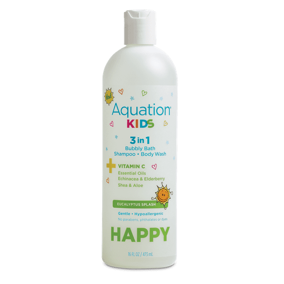 Aquation Kids 3n1 Bubble Bath Happy Time 16 OZ