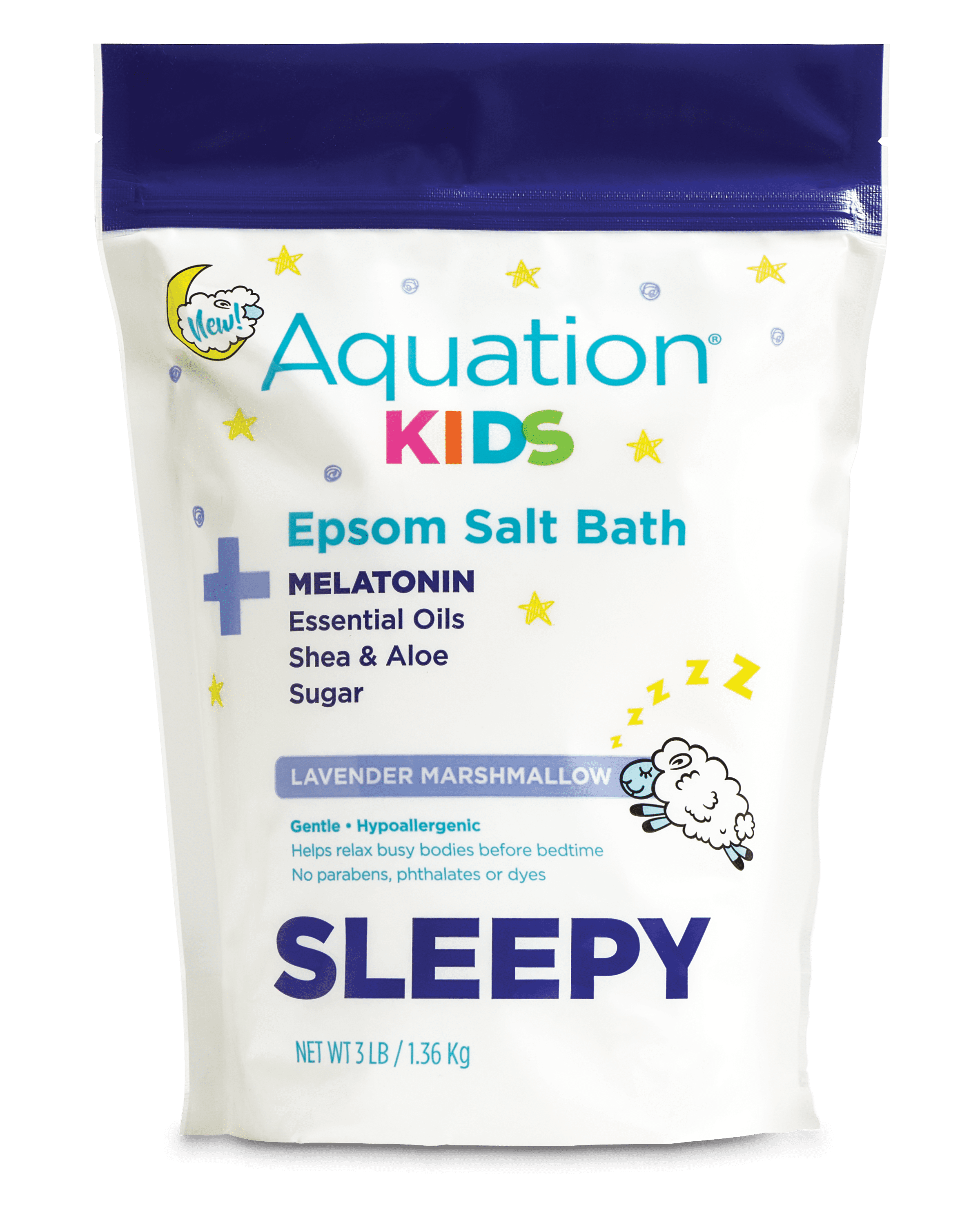 Aquation Kids Epsom Salt Sleepy Time 3 lbs Bag - Walmart.com