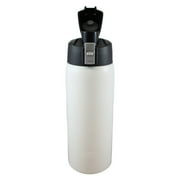 Aquatix Artic White, 21 Ounce Pure Stainless Steel Double Wall Vacuum Insulated Sports Water Bottle with Convenient Flip Top -