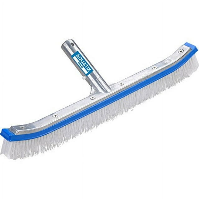 "Aquatix Pro Pool Brush Cleaner Tool, 18"" Scrubber for Inground