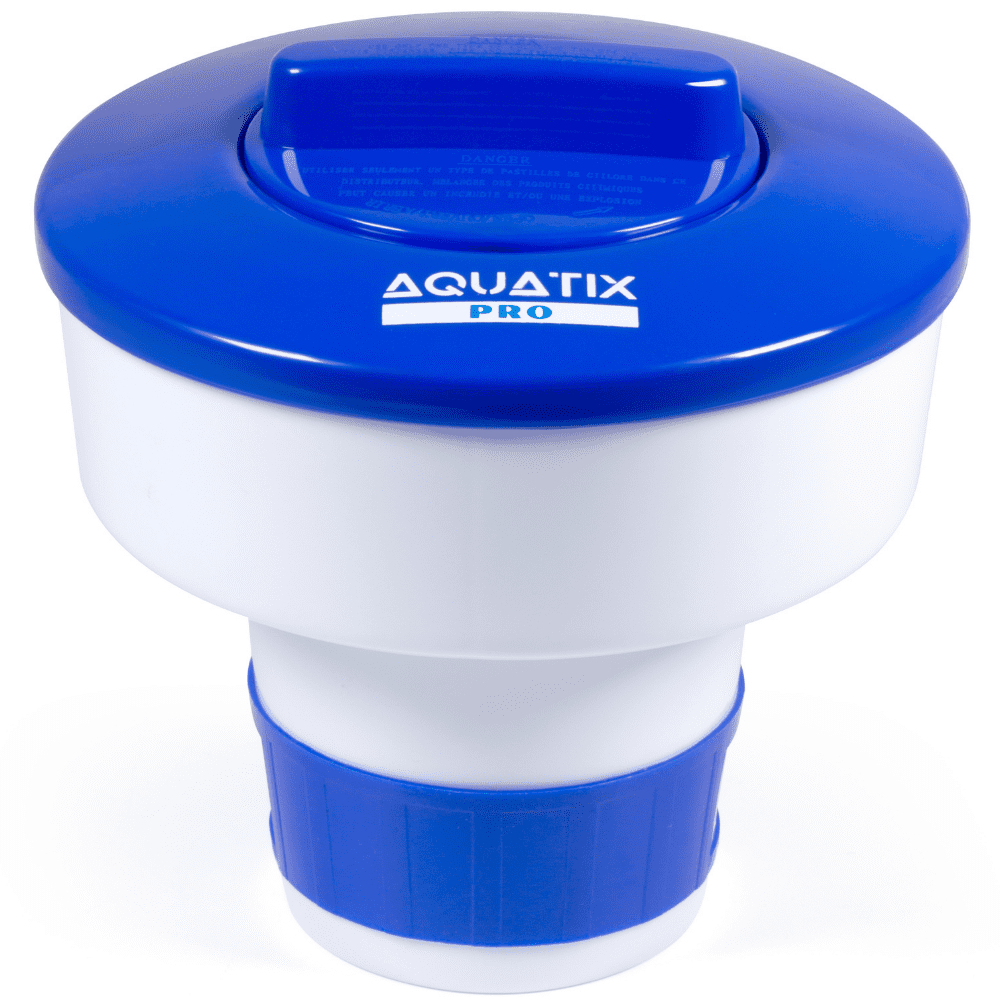 Aquatix Pro Pool Chlorine Floater Dispenser, 1" to 3" Tablets, Pool