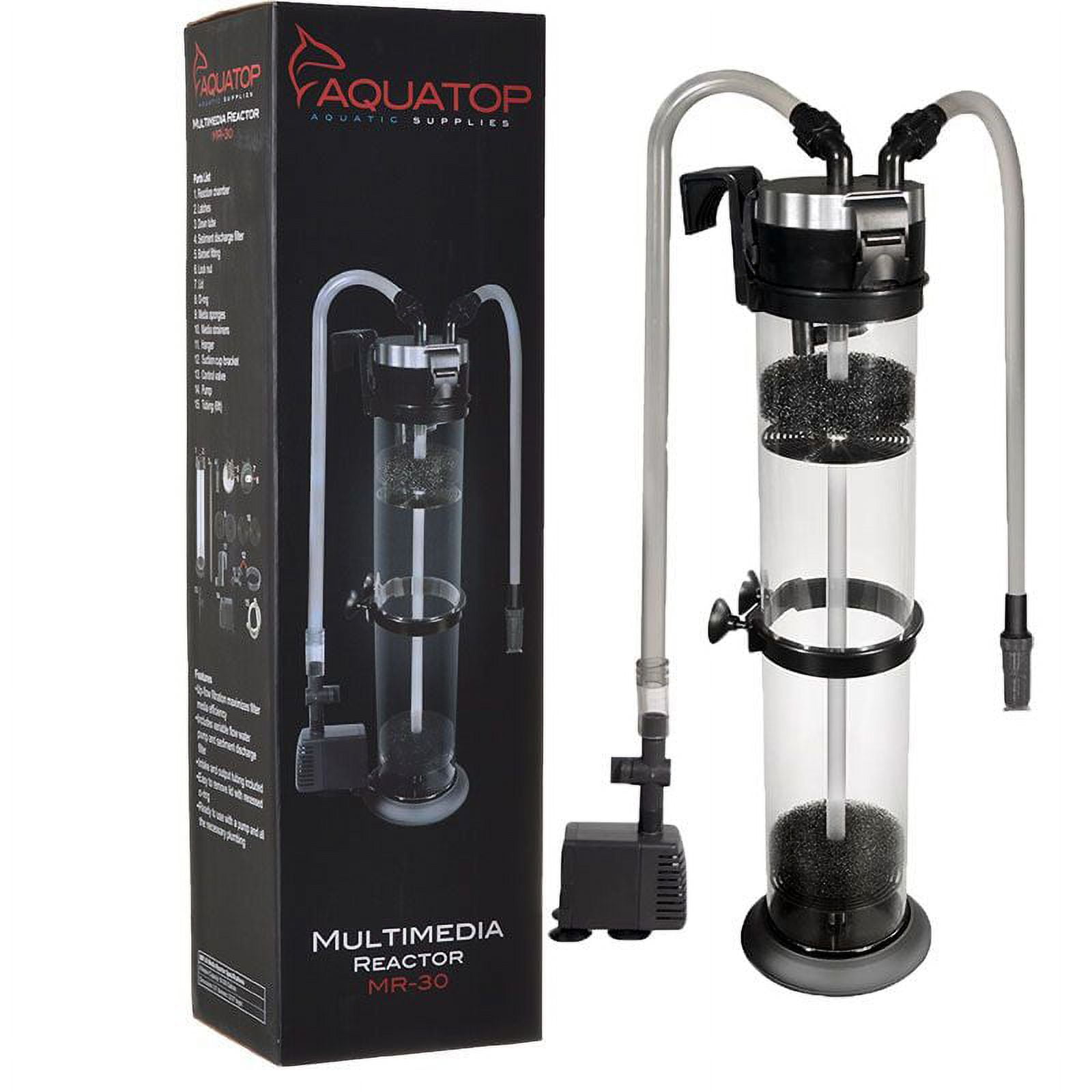 Aquatop Clear Acrylic Multimedia Reactor with Pump
