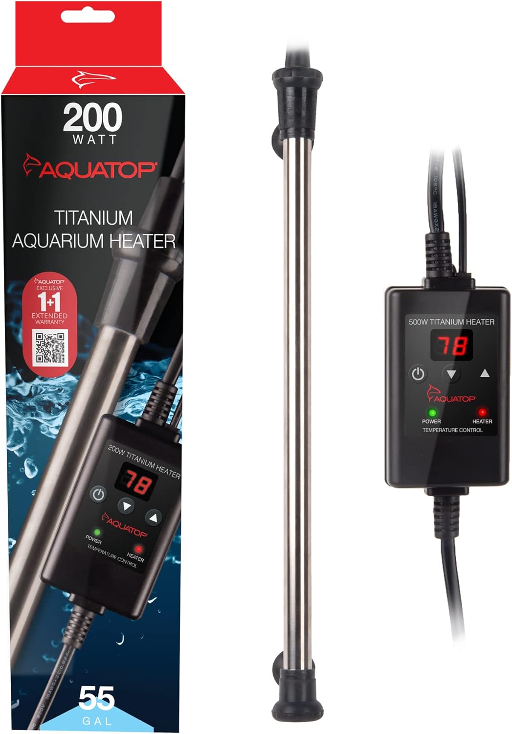 Aquatop 300W Titanium Heater with Controller Fully Submersible For