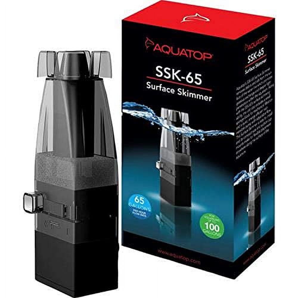 Aquatop Black Plastic Aquarium Surface Skimmer for 100 Gallon Tanks