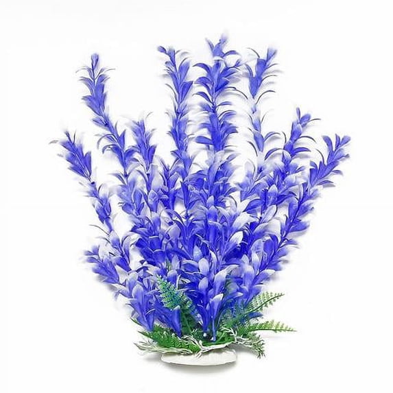 Aquatop® Bacopa-Like Aquarium Plant 6 Inch Blue White Color with Weighted Base
