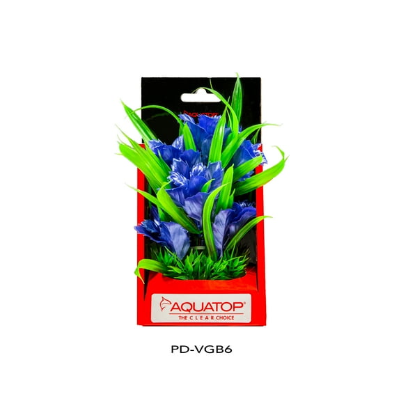 Aquatop PD-VGB6 Vibrant Garden Blue Plant 6"