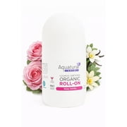 Aquatural Organic Unisex Roll-On Deodorant, Cruelty-Free , 2.53 fl oz