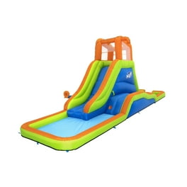6-in-1 Inflatable Water Slides with Blower for Kids