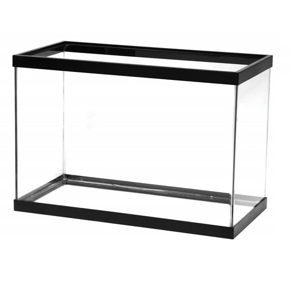 Aqueon 20 gal High Standard Aquarium Tank, Black Trim
