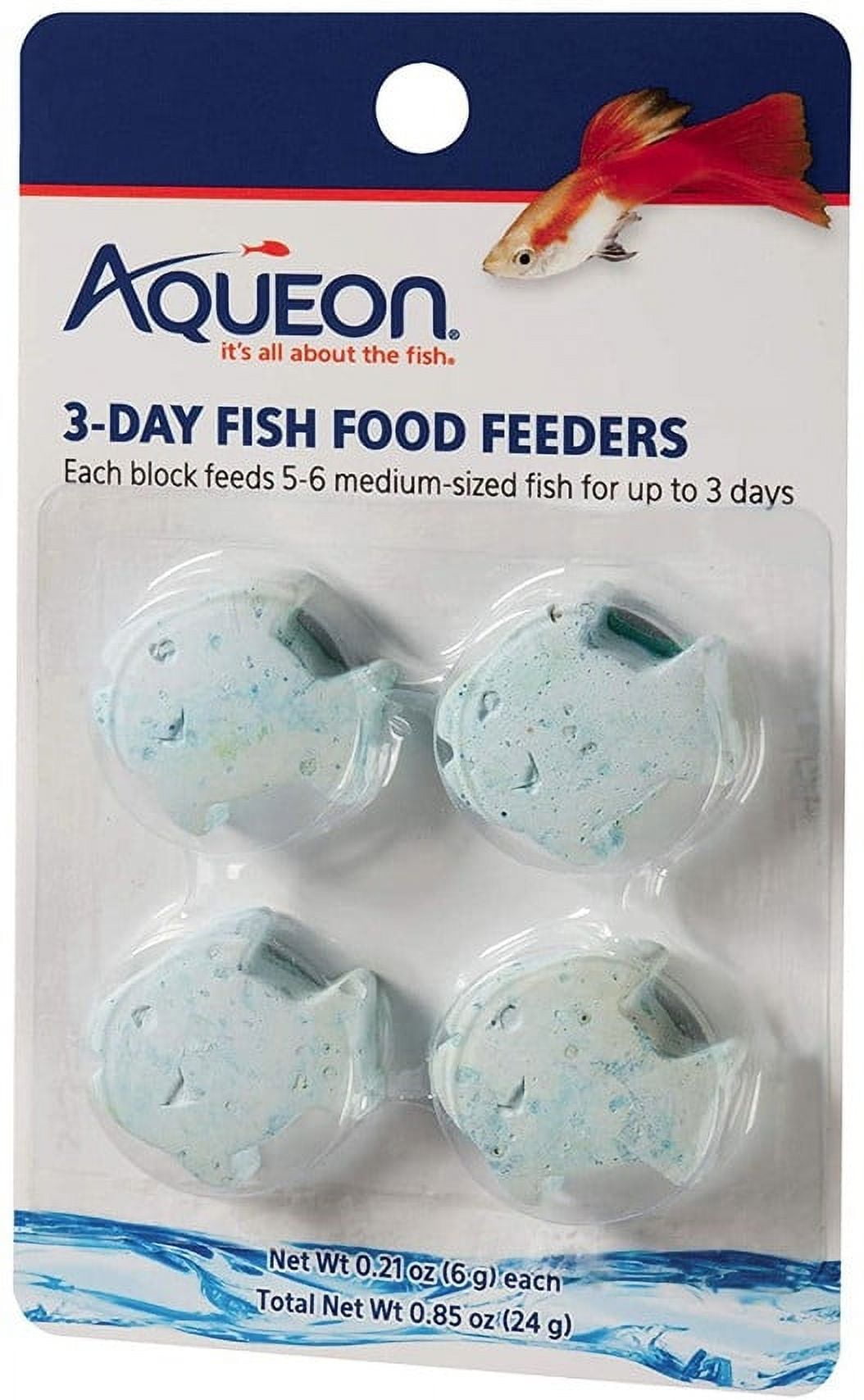 Aqueon 3-Day Fish Food Feeders [Aquarium Vacation Fish Food, Aquarium Supplies] 24 count (6 x 4 ct)