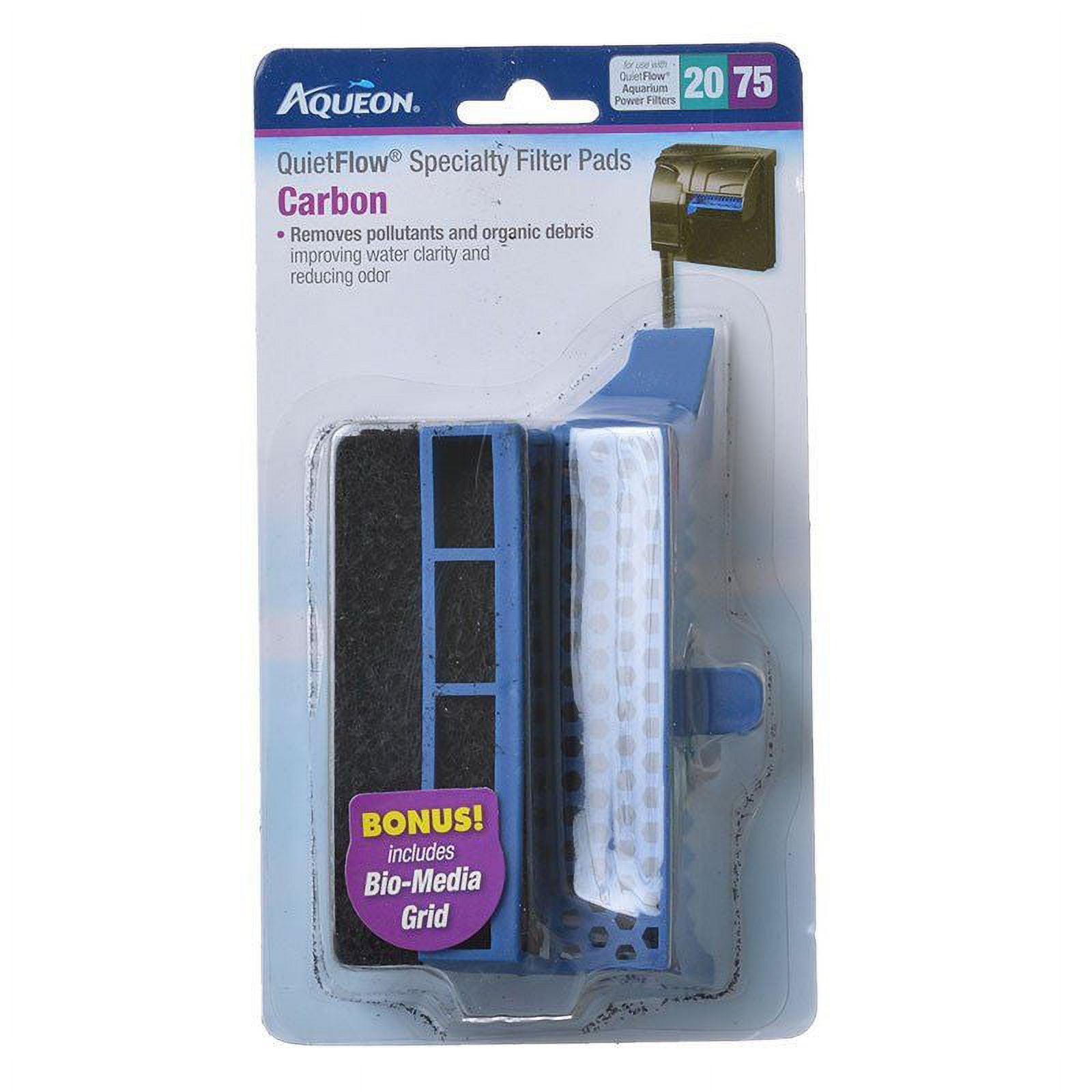 Aqueon (3 Packages) QuietFlow Carbon Cartridge with BioMedia Grid 20/