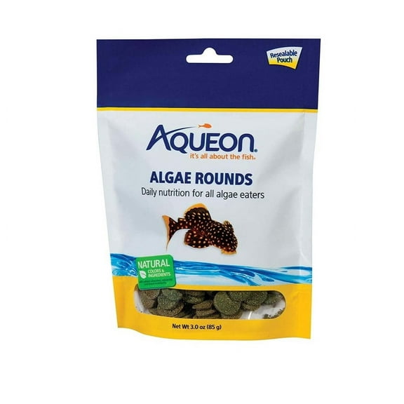 Aqueon Algae Rounds Fish Food