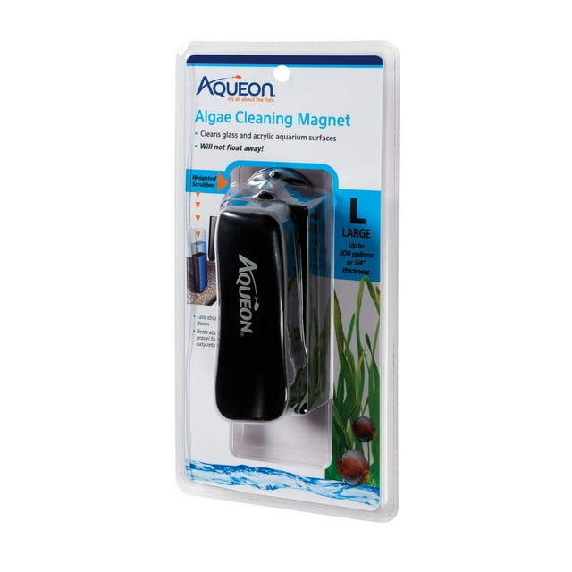 Aqueon Aquarium Algae Cleaning Magnets Glass/Acrylic, Black Large