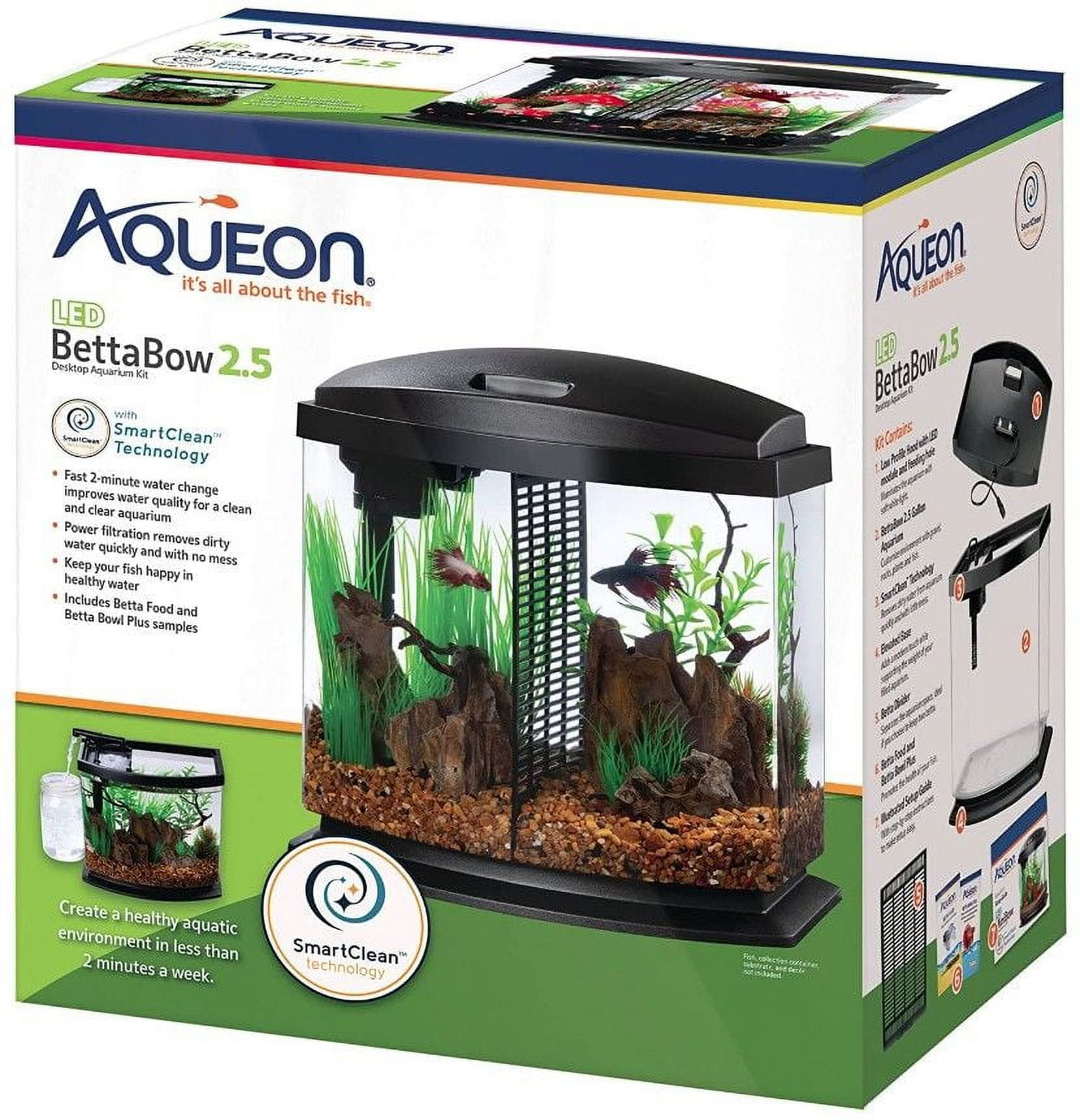 Aqueon [Aquarium, Glass & Acrylic Aquariums] Aqueon LED BettaBow 2.5 SmartClean Aquarium Kit