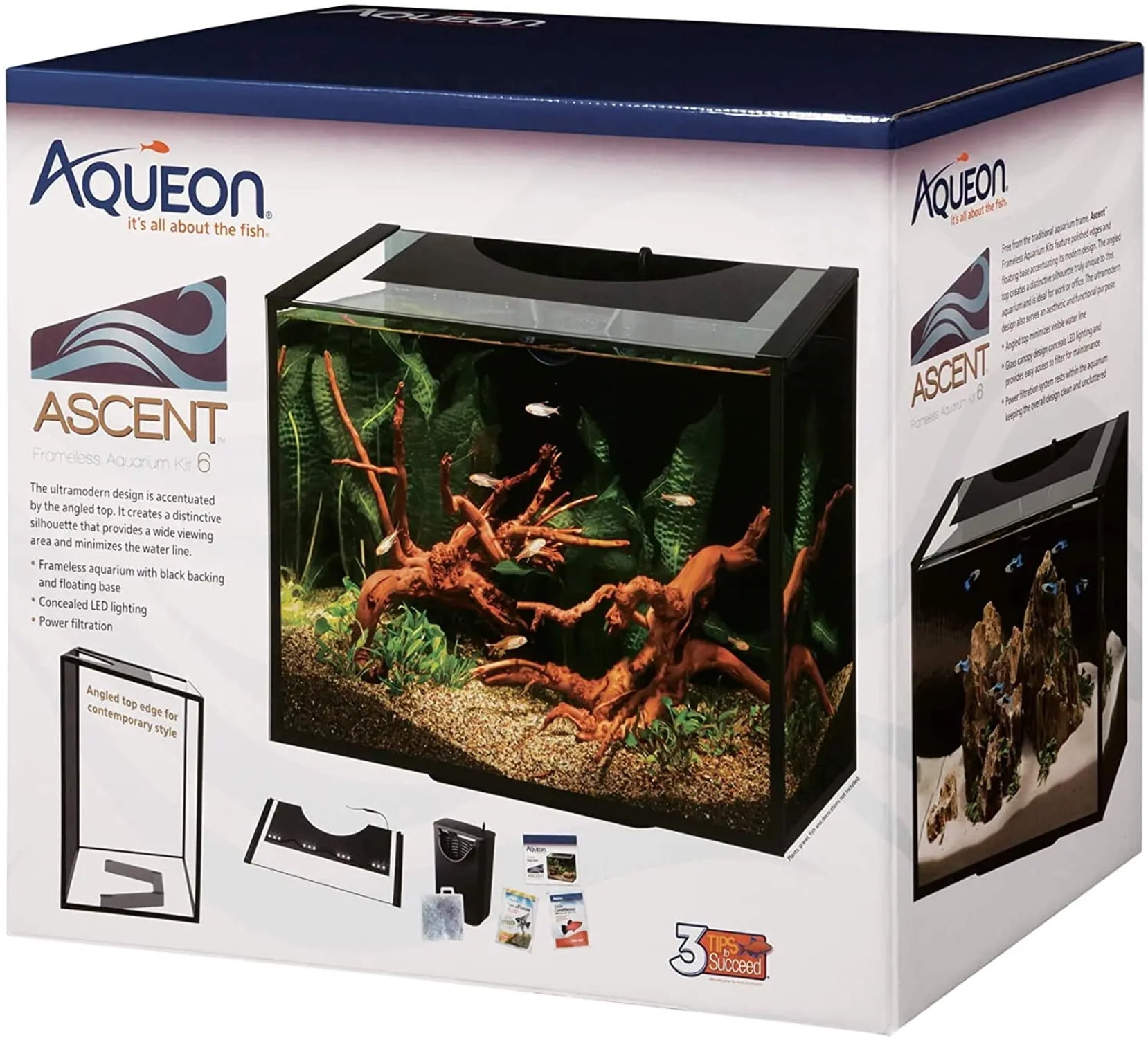 Aqueon Aquarium Starter Kit with LED Lighting