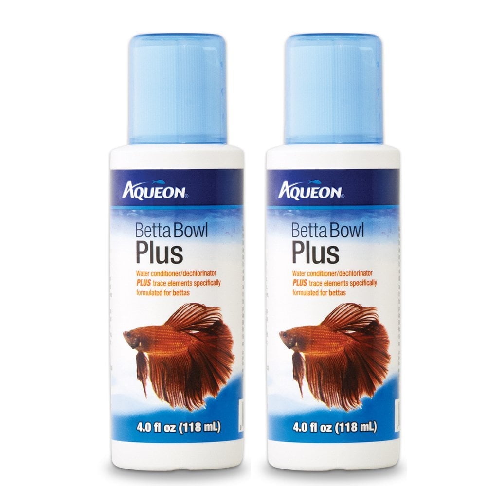 Aqueon Betta Bowl Plus Water Conditioner & Dechlorinator 2 Pack
