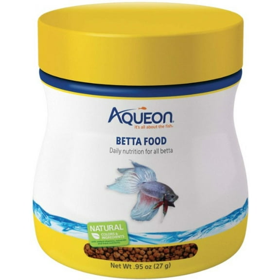 Aqueon Betta Fish Food Daily Nutrition for All Bettas [Aquarium Betta Food, Aquarium Supplies] 5.7 oz (6 x 0.95 oz)