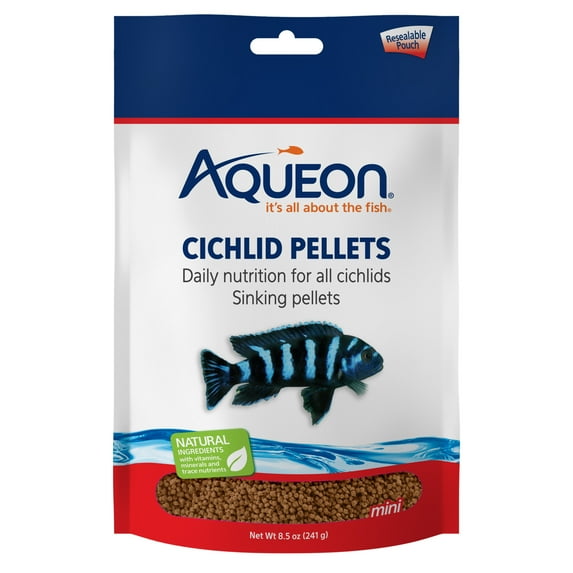 Aqueon Cichlid Pellets Mini 8.5 Ounces