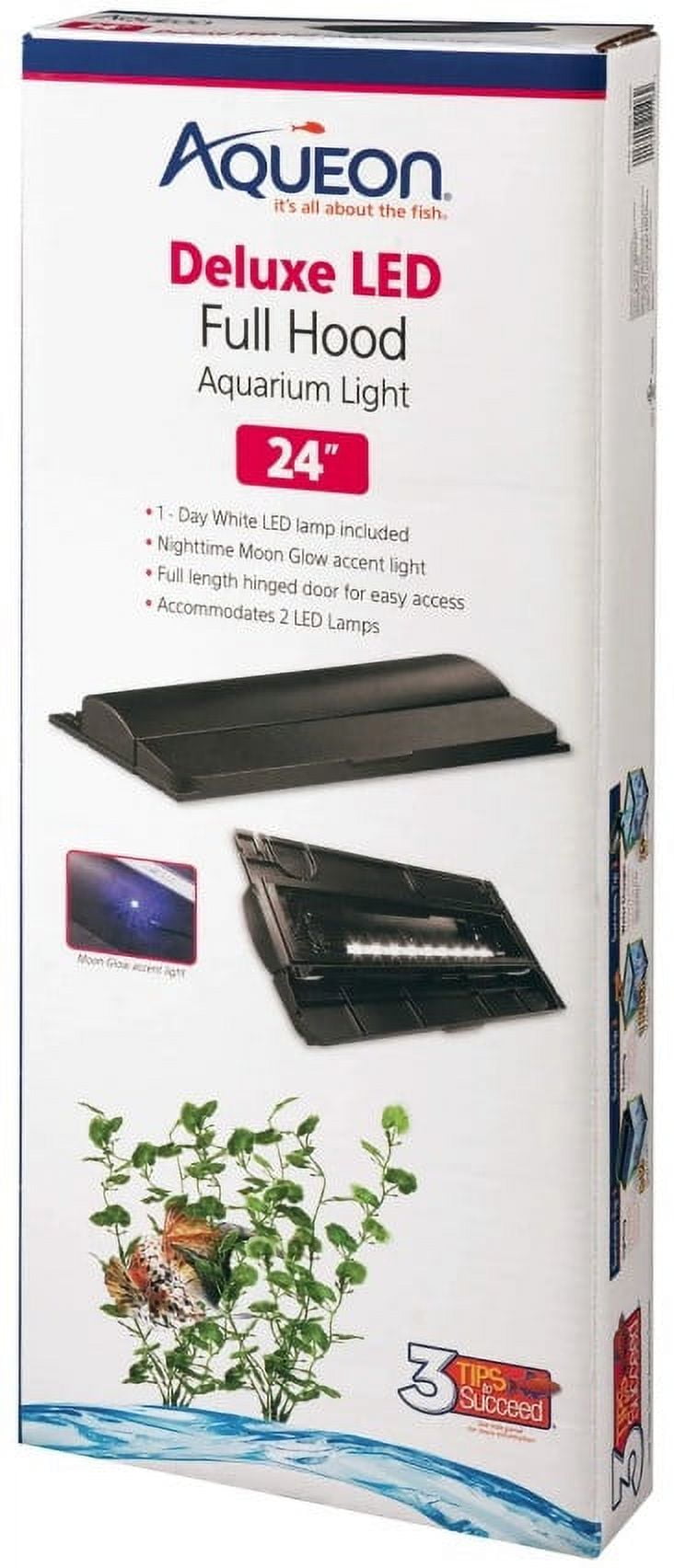 Aqueon Deluxe LED Full Hood for Aquariums 24"L x 9.63"W