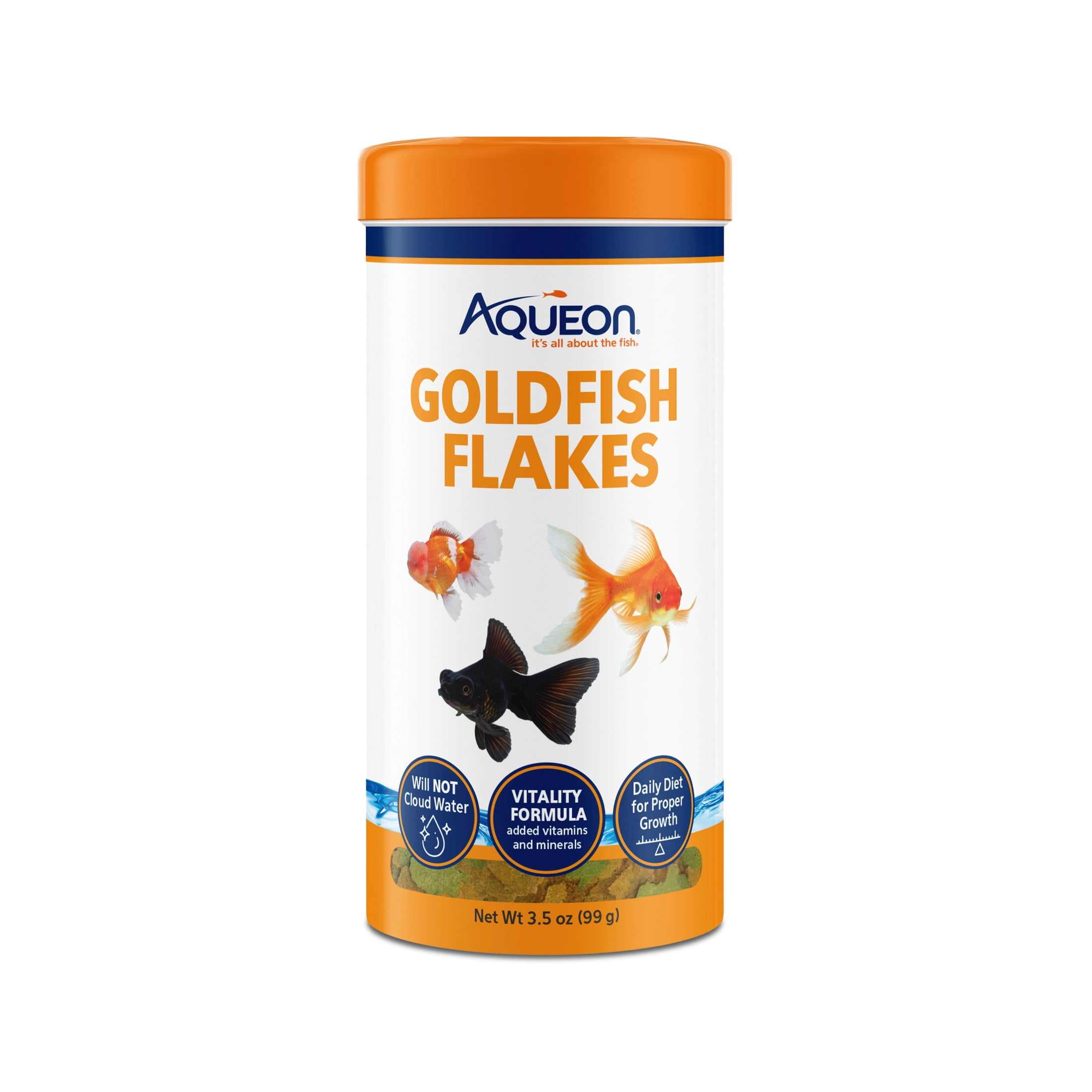 Aqueon Goldfish Flakes Fish Food 3.5 Ounces