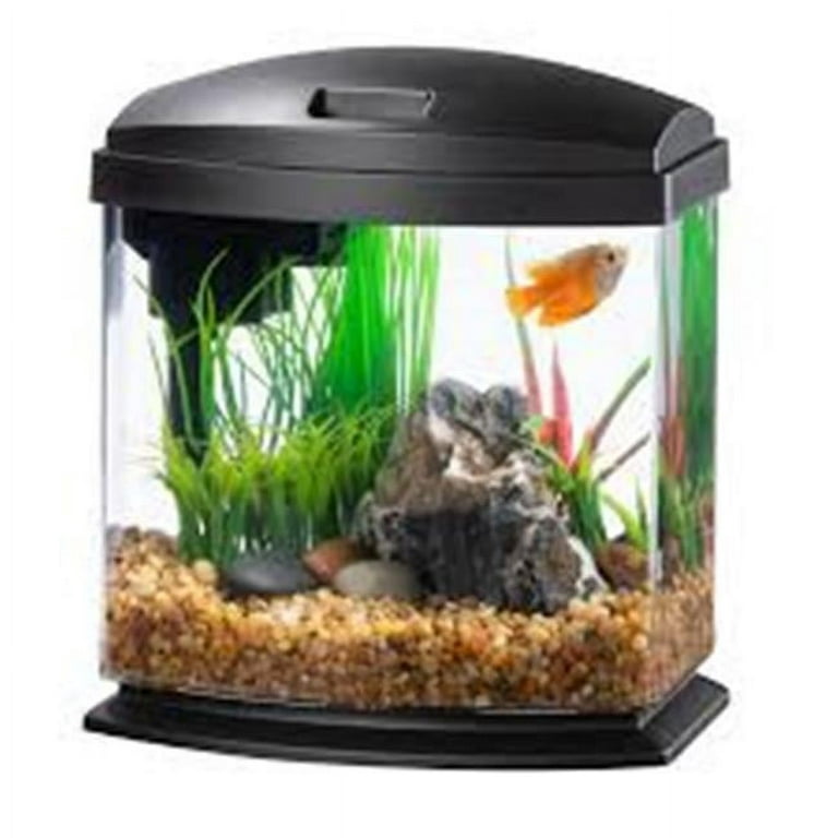 Aqueon LED MiniBow 1 SmartClean Aquarium Kit Black - 1 Gallon