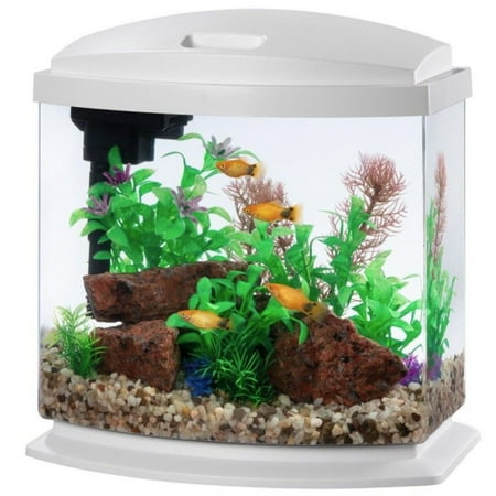 Aqueon LED MiniBow 2.5 SmartClean Aquarium Kit White