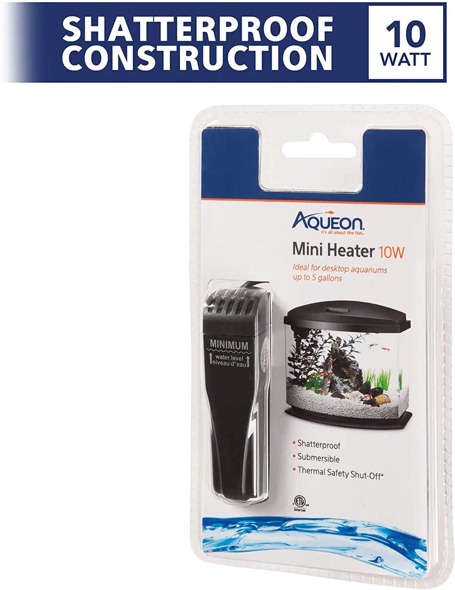 Aqueon Mini Aquarium Heater, 10Watt