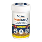 Aqueon Nutrinsect Betta Pellets, Fish Food for Betta Fish, 1.41 Ounces