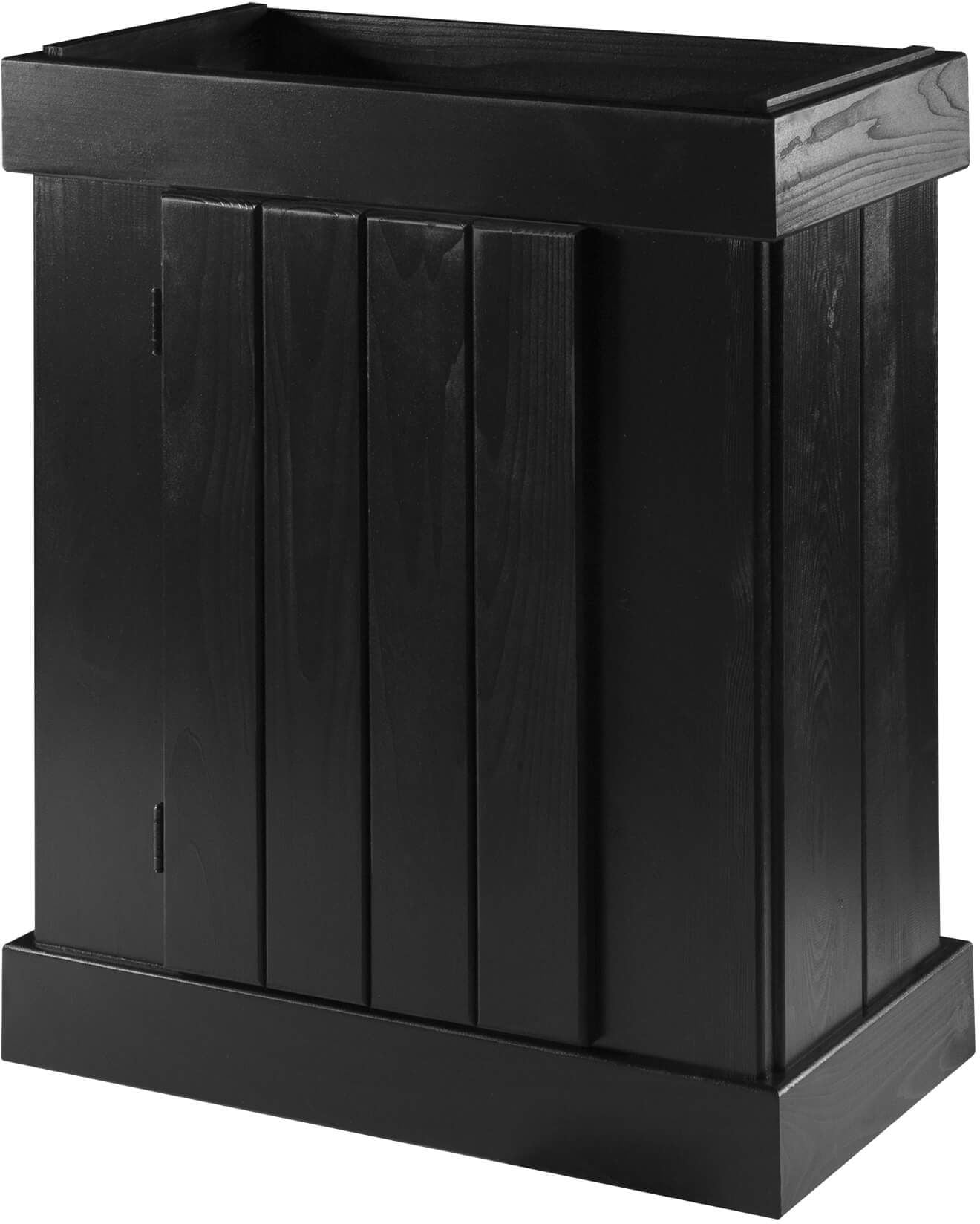 Aqueon Solid Pine Aquarium Stand, 24 x 12in, Black, Waterproof Sealer