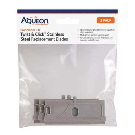 Aqueon ProScraper 3.0™ Twist & Click™ Stainless Steel Replacement Blades, 100545941, One Size