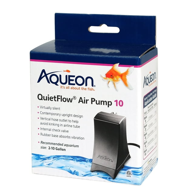 Aqueon QuietFlow Air Pump Black 10