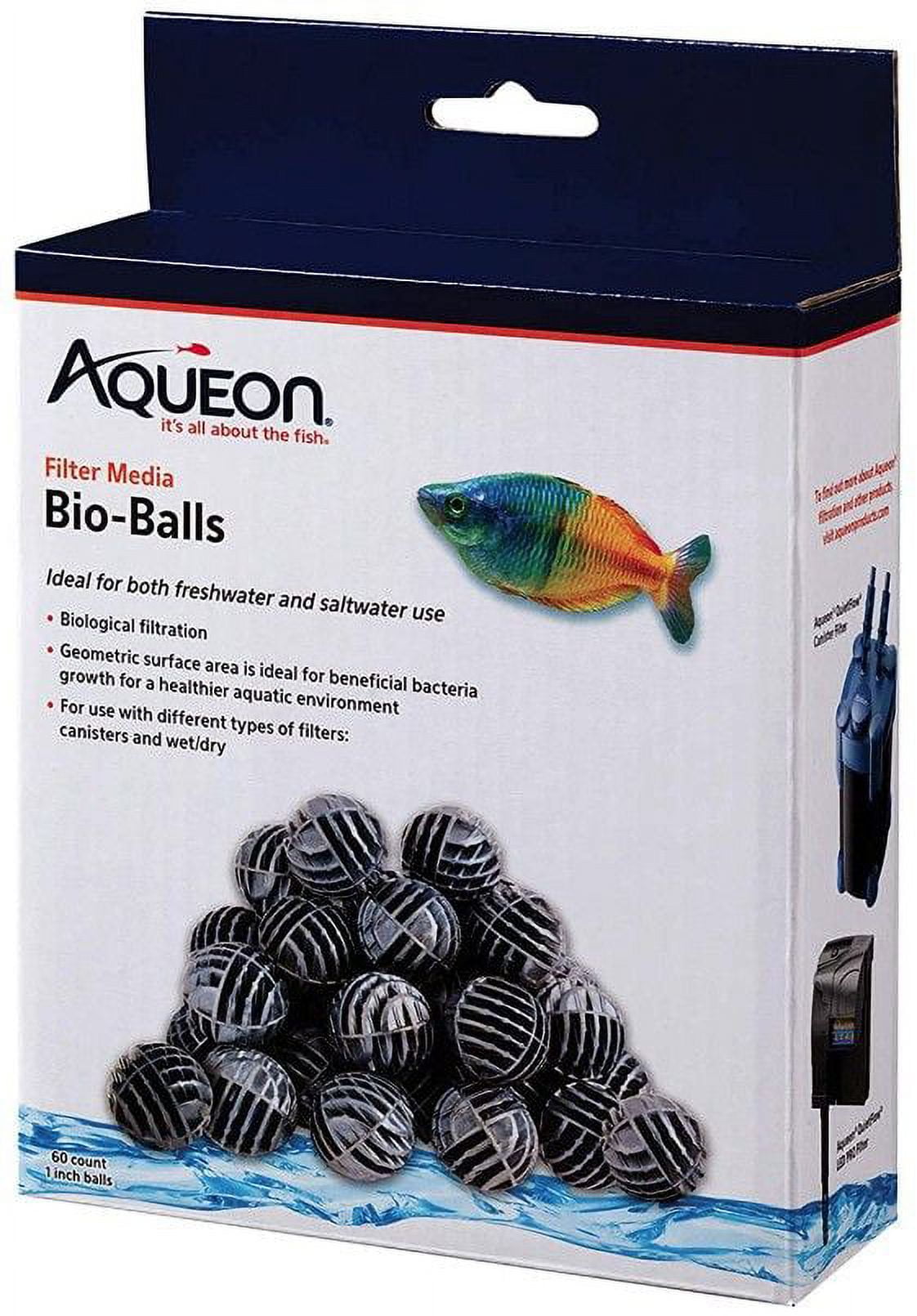 Aqueon QuietFlow Bio Balls Filter Media [Aquarium, Filter Bio-Media] 60 ...