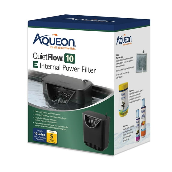 Aqueon QuietFlow E Internal Power Filter Small - 10 Gallon