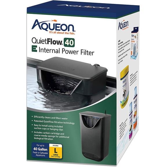 Aqueon QuietFlow E Internal Power Filter Large 40 Gallon