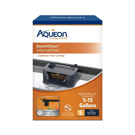 Aqueon QuietFlow Internal Filter with SmartClean Technology Small